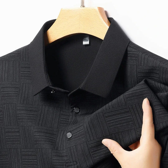 Lineare striped short-sleeve polo shirt